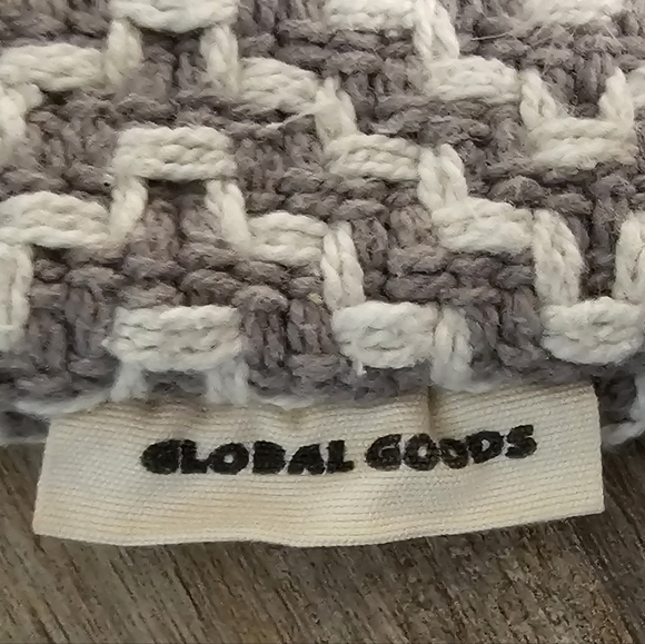 Geometric Pattern Square Pillow Cover Case Structured Braided Rope Global Goods - Picture 4 of 4